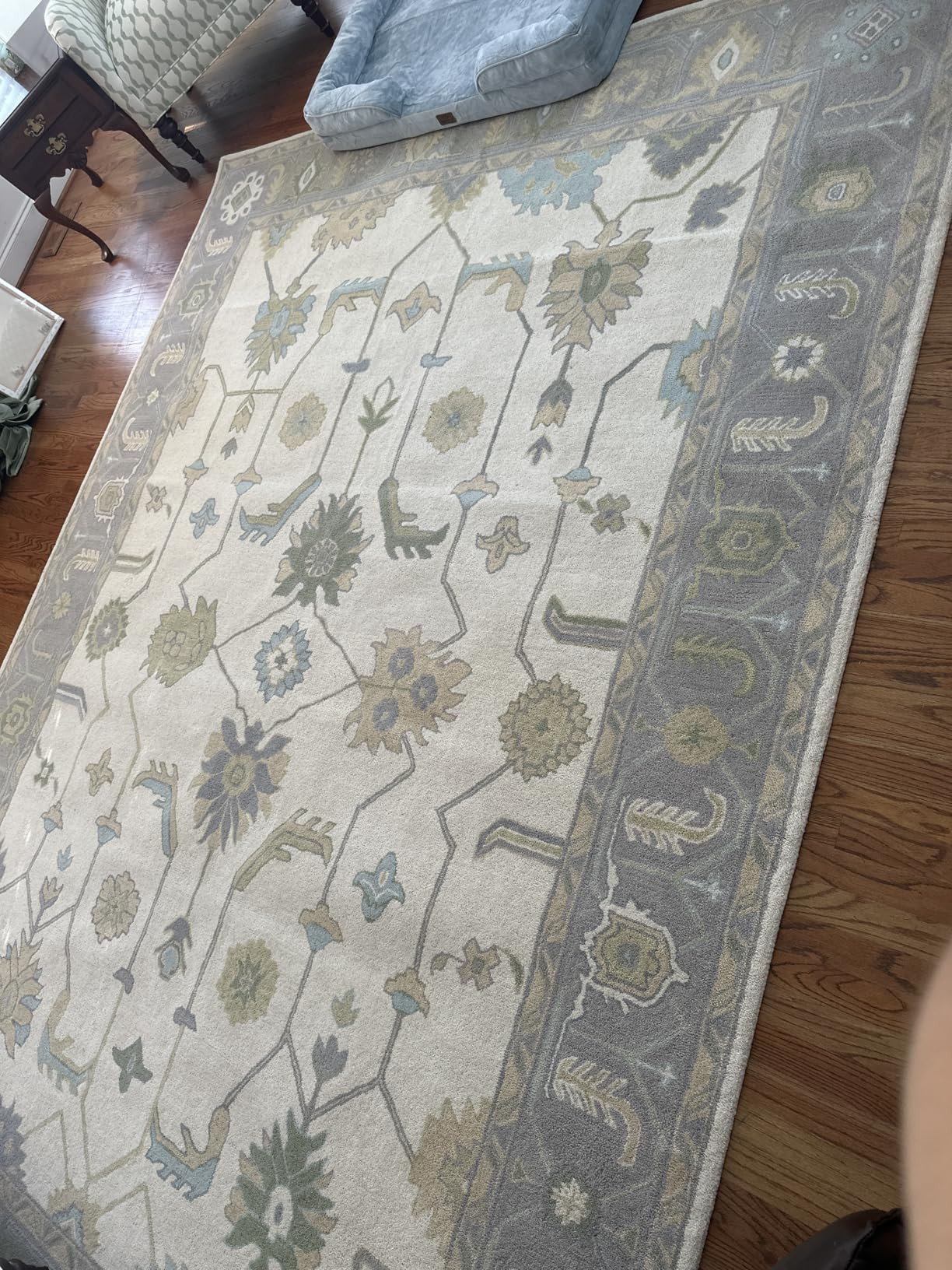 Area Rugs Traditional Wool 5' x 8' Oushak Lori Design for Living Room, Dining Room, Bedroom, Entr... | Amazon (US)