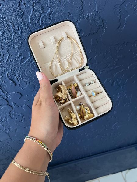 Travel jewelry case, currently 30% off and under $10! Makes a great stocking stuffer, gift for a sister, mom, or friend! 

#LTKtravel #LTKsalealert #LTKGiftGuide