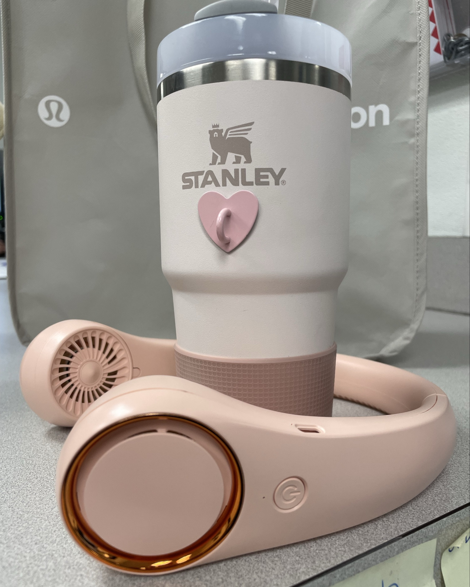 Staying hydrated with one of my favorite cups. Staying cool with this neck fan. It’s been a game changer for me to have this neck fan. It’s light weight but powerful and has 3 fan settings. Obsessed with this right now.

#LTKFindsUnder50 #LTKTravel