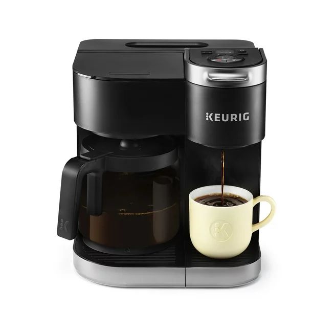 Keurig K-Duo Coffee Maker, with Single Serve K-Cup Pod and 12 Cup Carafe Brewer, Black | Walmart (US)