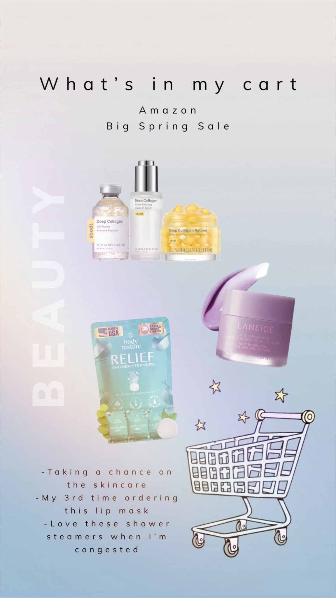Amazon Spring Deal Sale!
-Taking a chance on the skincare
-My 3rd time ordering this lip mask
-Love these shower steamers when I’m congested

#LTKselfcare #LTKSaleAlert #LTKBeauty