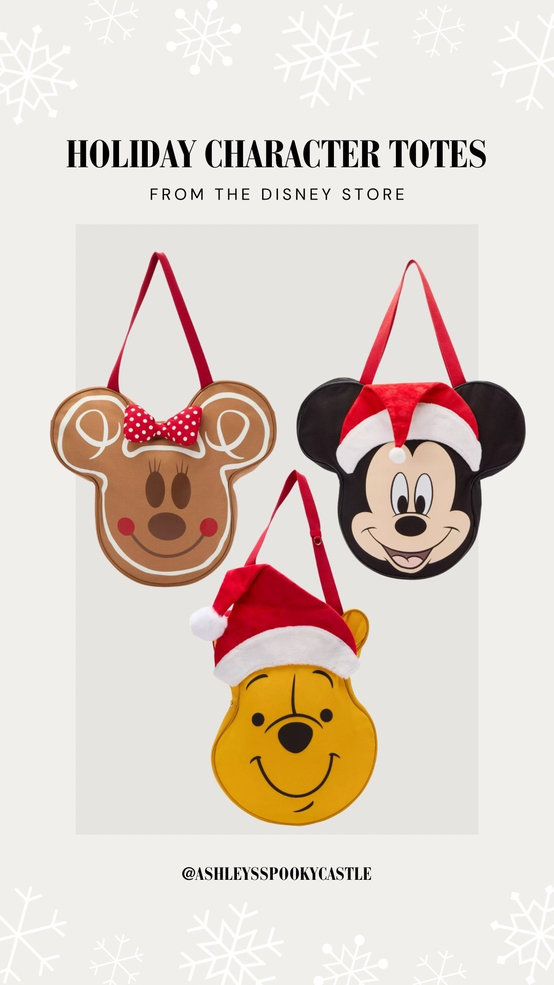 Disney holiday character face totes 

#LTKItBag #LTKHoliday #LTKSeasonal