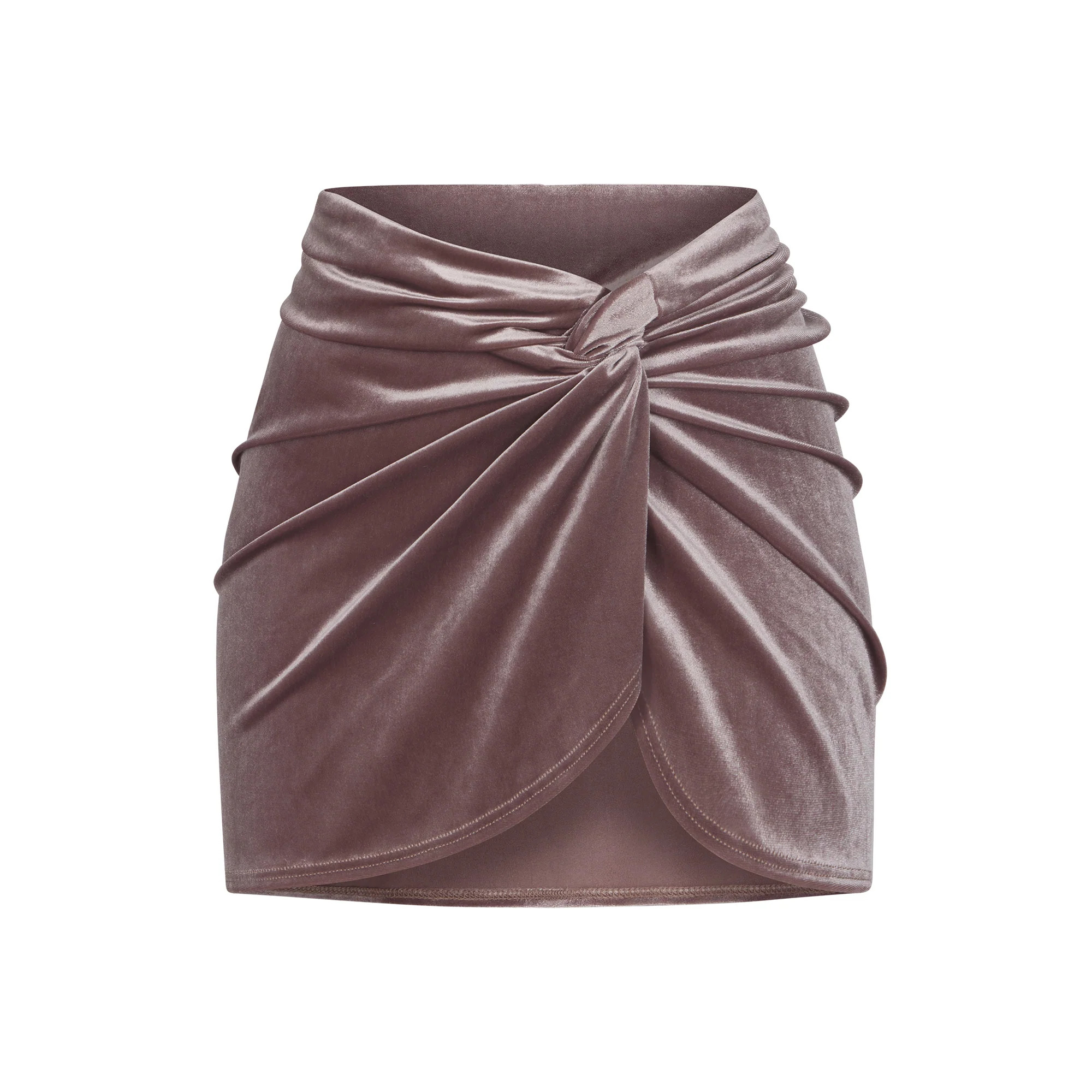 VELVET SARONG MINI SKIRT | SKIMS (US)