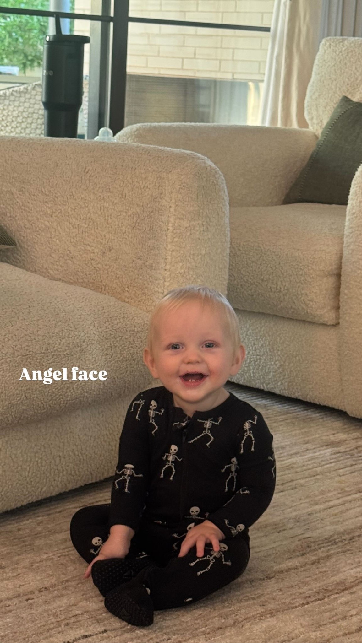 Angel face. Kyte Baby has the cutest Halloween onesies! 🖤👻Halloween