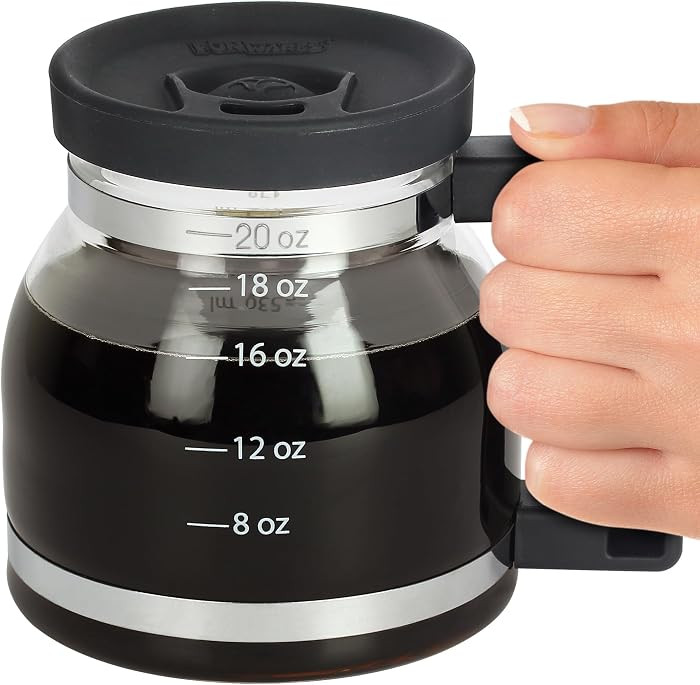 Cupa Joe Coffee Mug \u2013 20oz Borosilicate Glass Diner Pot Mug with Spill-Proof Lid \u2013 Funn... | Amazon (US)