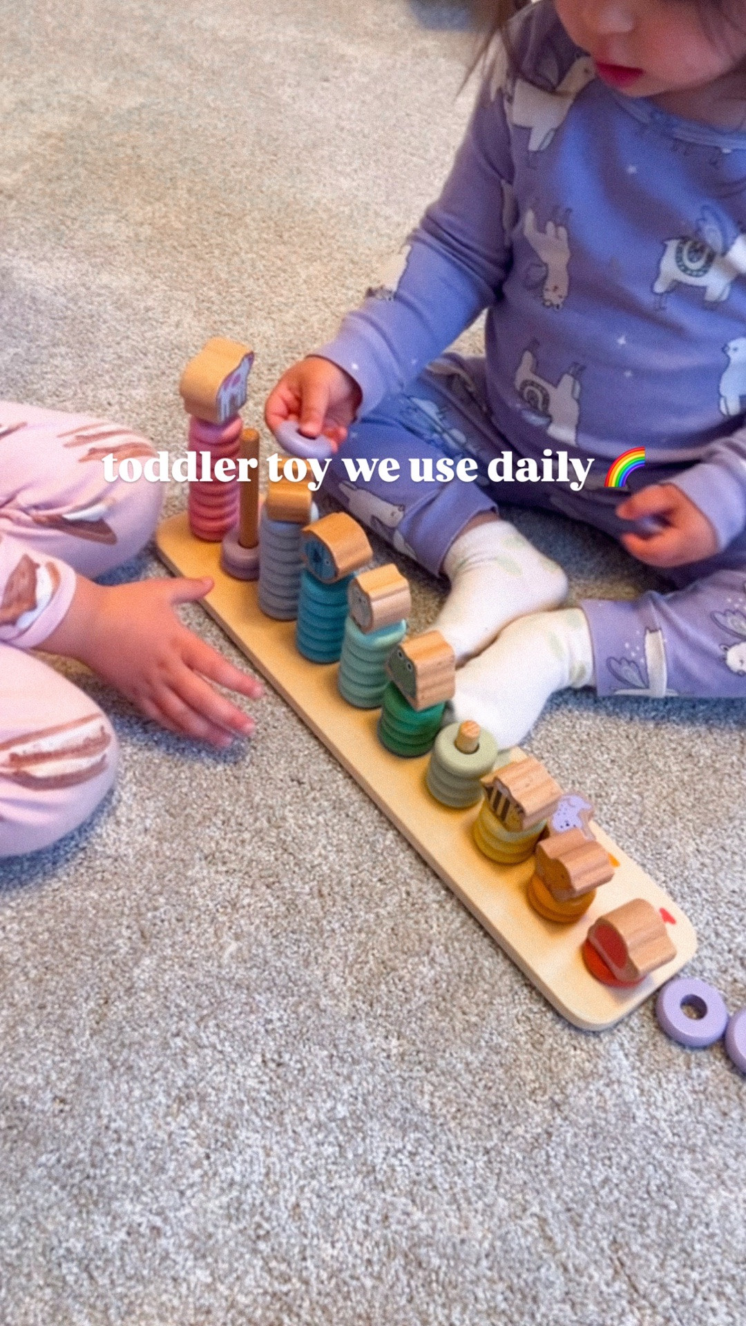 Toddler counting toy we use daily 🤍
Wooden toy that’s great for numbers, colors, and fine motor skills! Ours is sold out but I linked two very similar options!

#LTKmomlife #LTKKids #LTKBaby