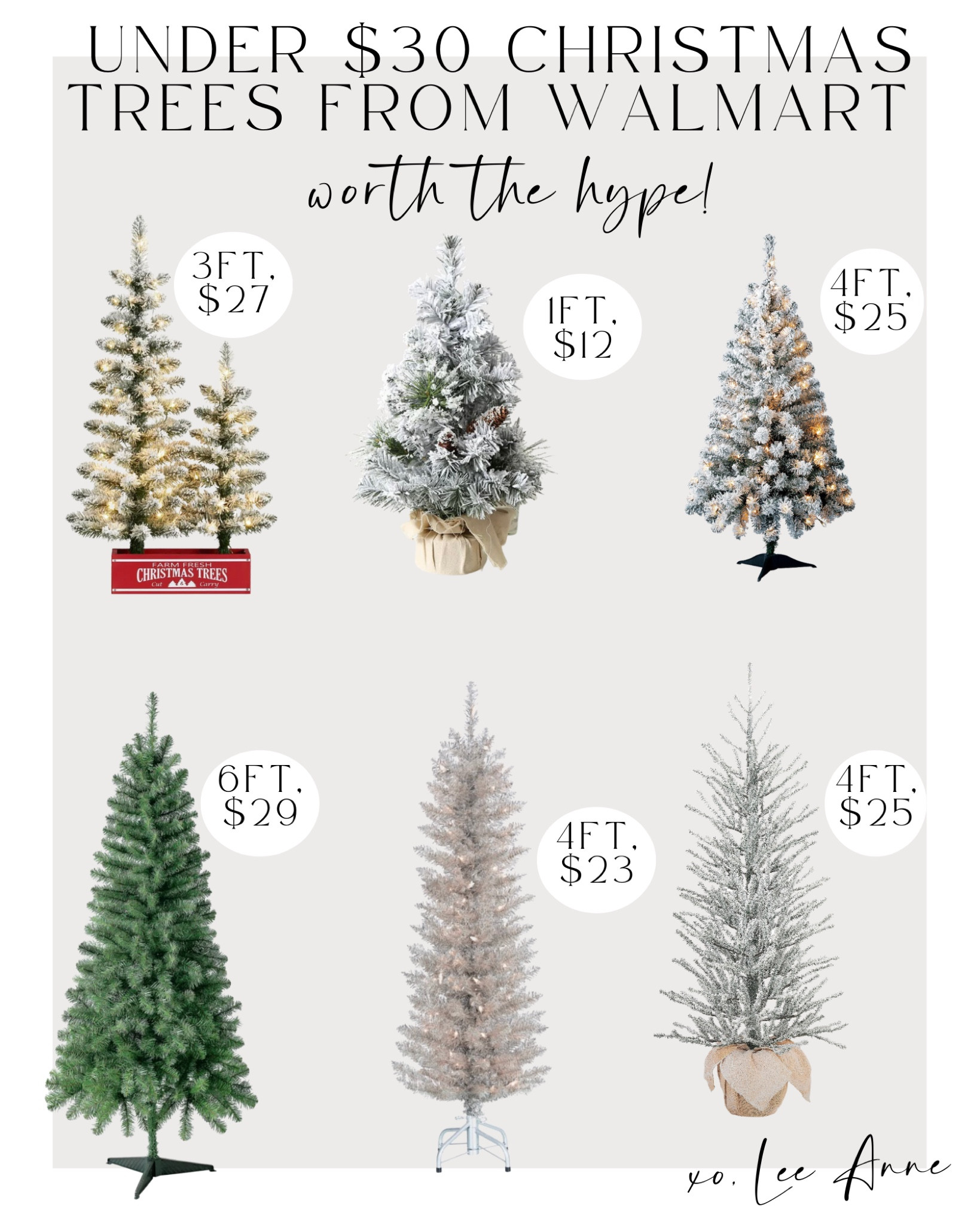 Under $30 Christmas trees from Walmart! 
