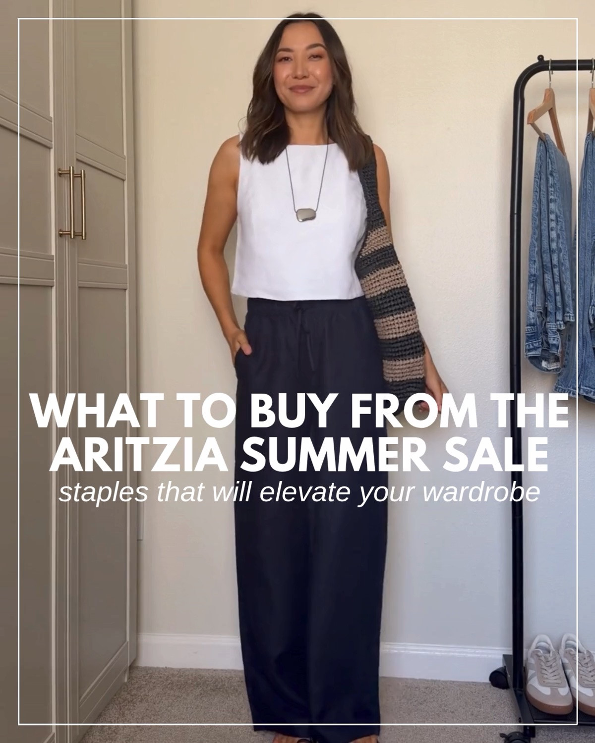 What to buy from the Aritzia summer sale - my curated staples to elevate your wardrobe. Up to 50% off sites wide (only happens twice a year) 

Wearing size small in tops / xs reg in lodge pants (runs long on my 5’4 frame)

#LTKSaleAlert