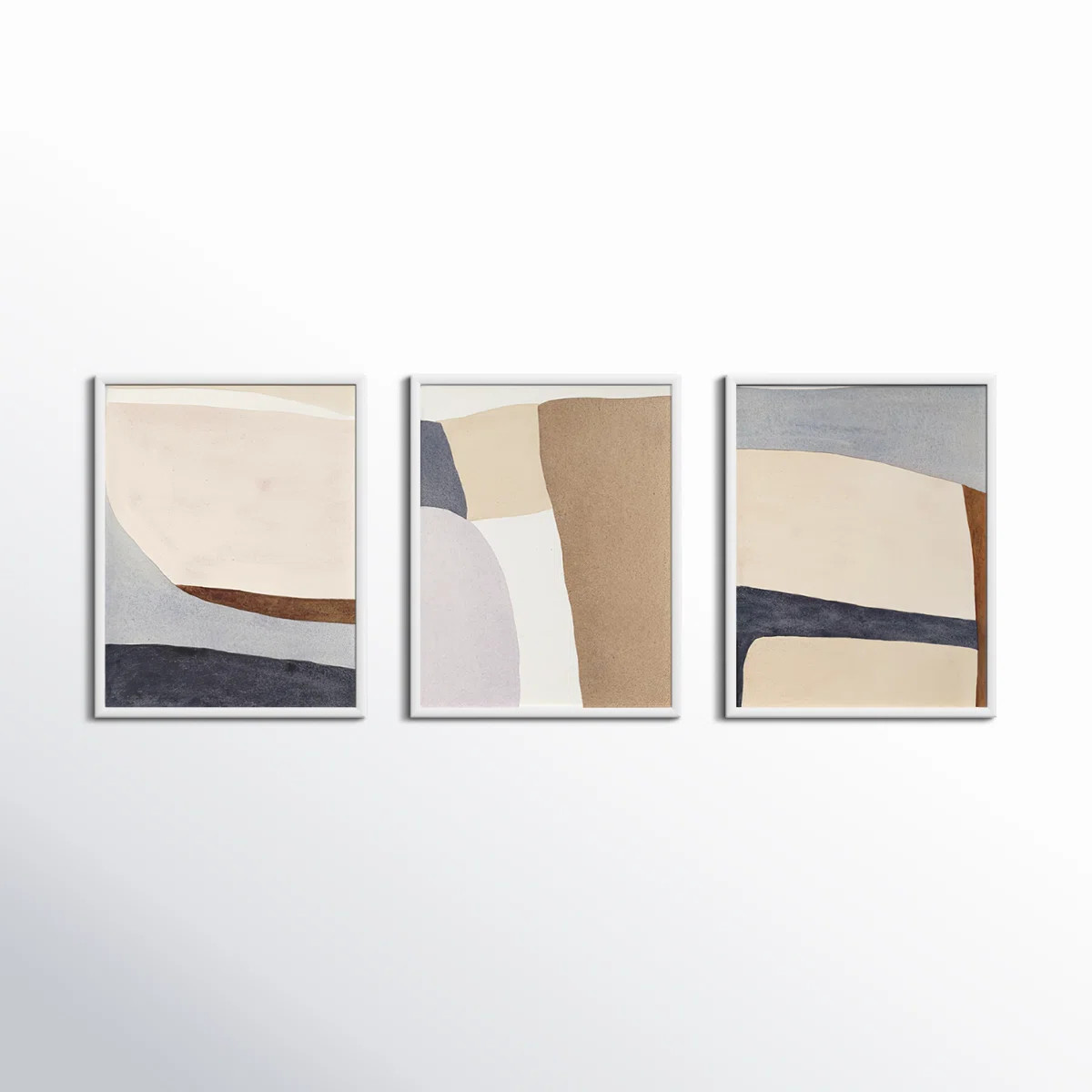 Divided " Divided By 3 In Blue " by Julia Balfour 3 - Pieces (Set of 3) | Wayfair North America