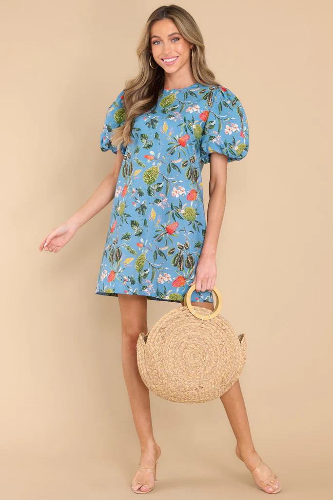 Louisa Tropicalia Sea Mist Dress | Red Dress 