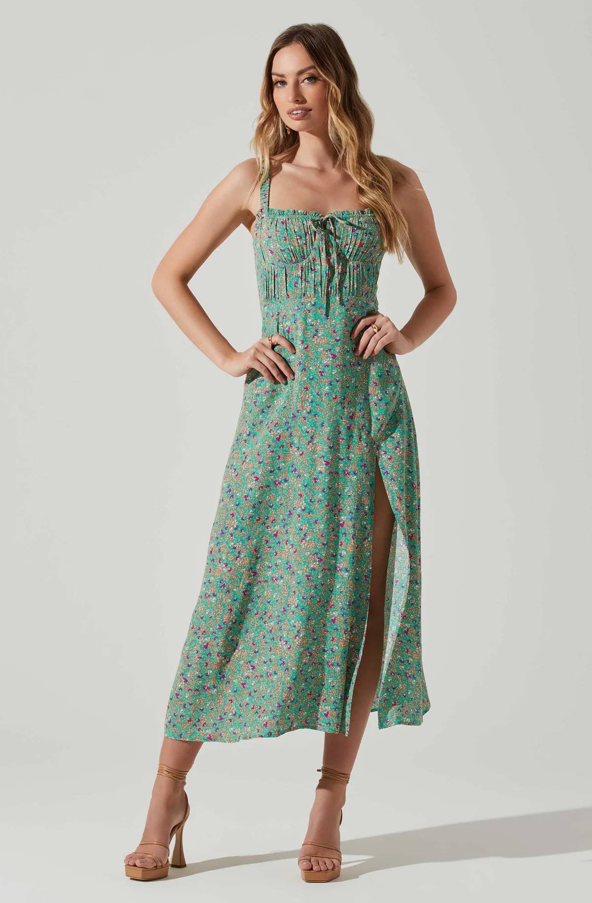 Elsie Floral Midi Dress | ASTR The Label (US)