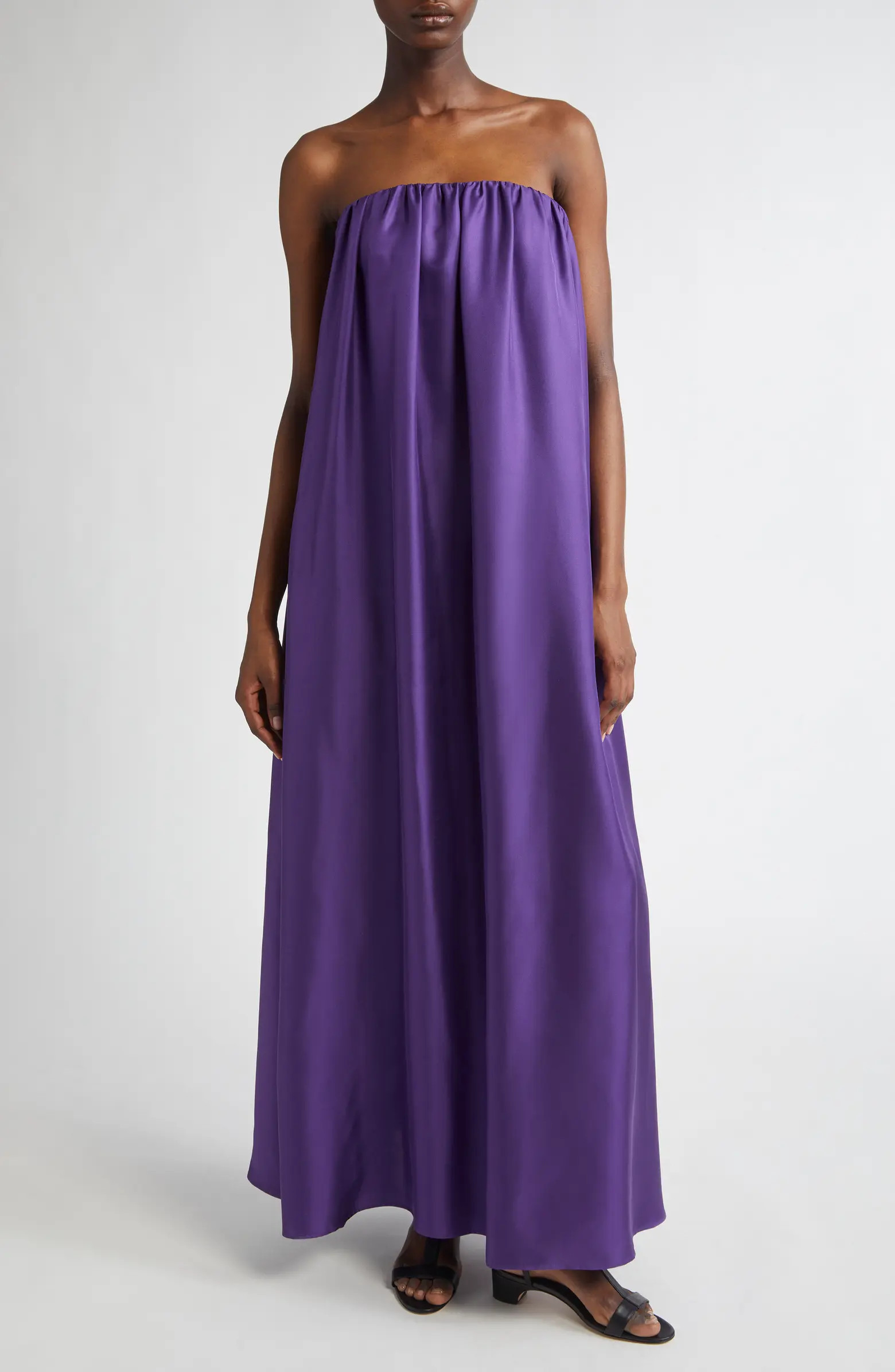 Edda Strapless Silk Twill Dress | Nordstrom