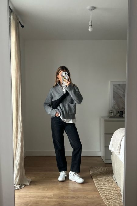 This French connection zip jumper is the perfect addition to my winter wardrobe. Can be worn zipped up like a jumper or in zipped for a cardigan look! Teamed here with the weekday rowe jeans and new balance 550s 

Jumper - size small
Jeans - w24 L30 



#LTKstyletip #LTKSeasonal #LTKeurope