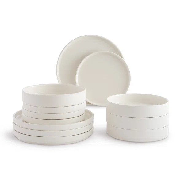 Kaden 12 Piece Dinnerware Set Service for 4 | Wayfair Professional