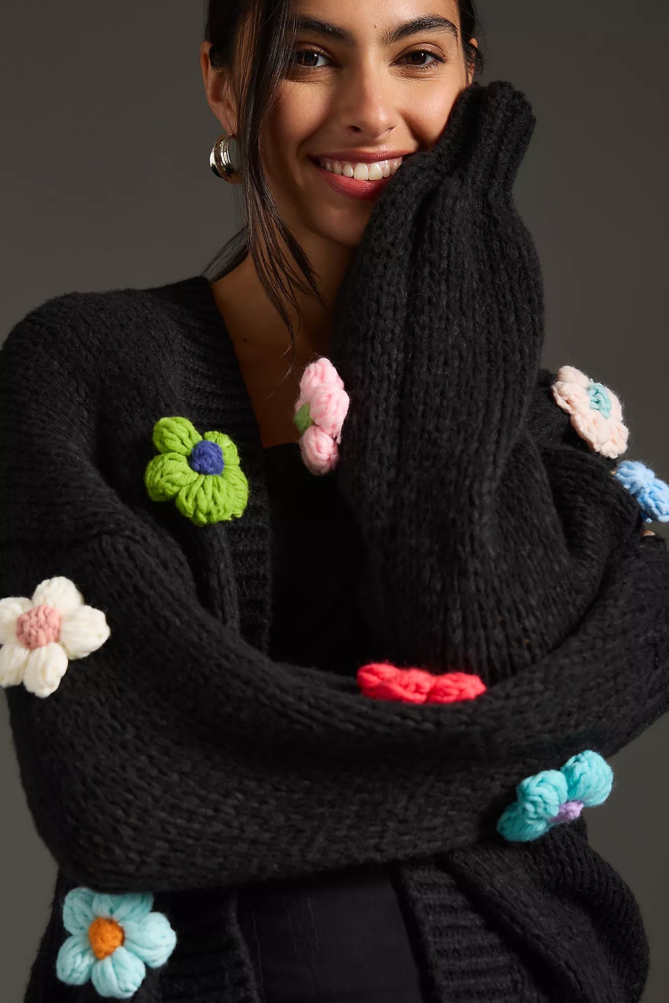 The Susannah 3-D Flower Cardigan Sweater | Anthropologie (US)