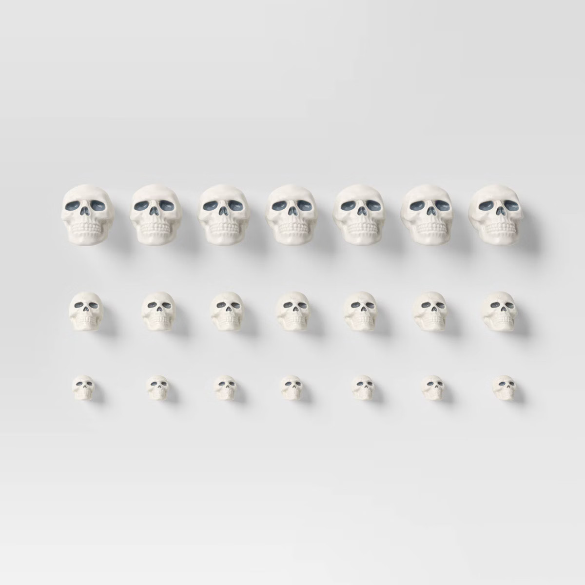 21pc Bag of Skulls White Halloween Decorative Prop - Hyde & EEK! Boutique™: Indoor/Outdoor Use,... | Target