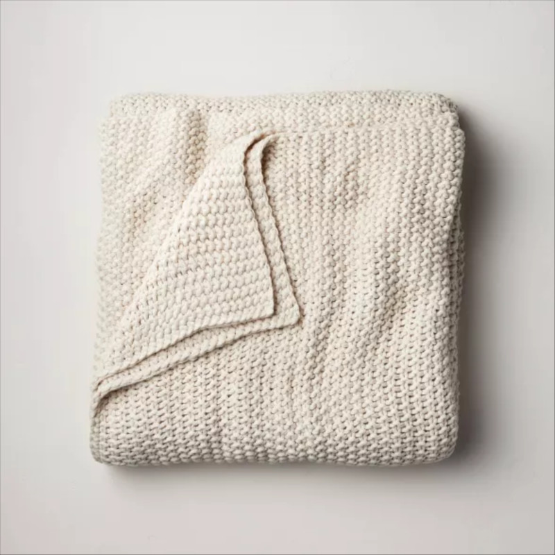 Chunky Knit Bed Blanket