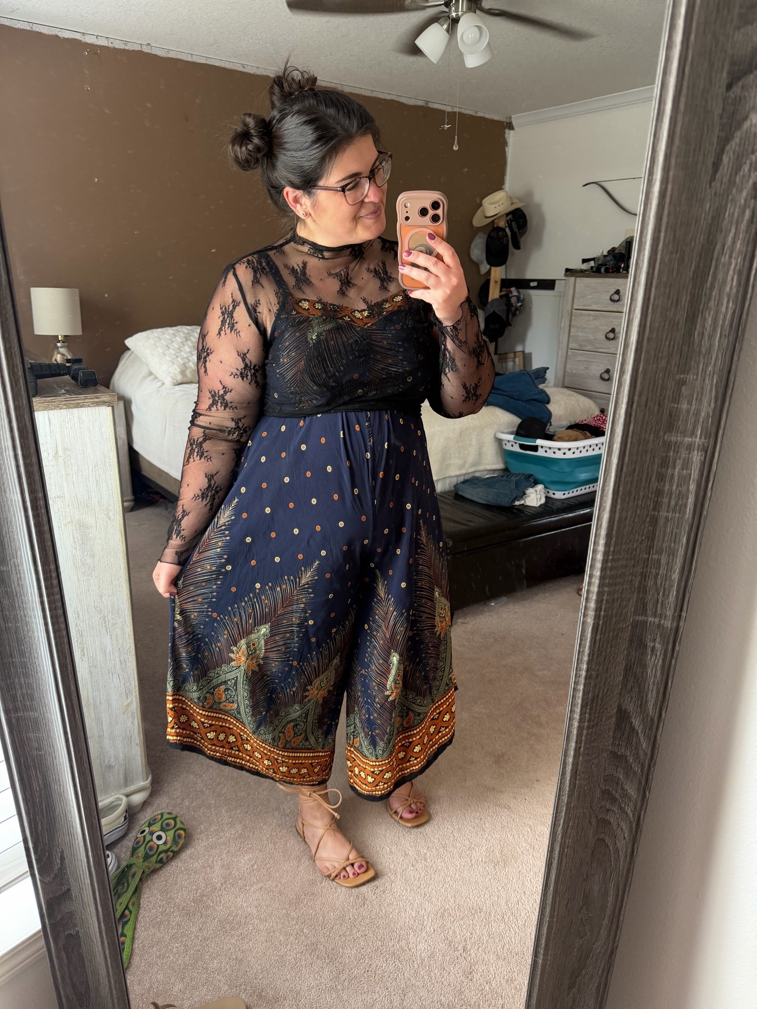 Groovy little midsize moment ✨🌼
Linked this romper + styling pieces because this outfit turned out WAY too cute not to share 🤎

The mesh layer, the waist tie trick, the strappy sandals, the space buns??
She’s giving comfy boho with a little sass ✌🏼✨

#LTKootd #LTKMidsize #LTKPlusSize
