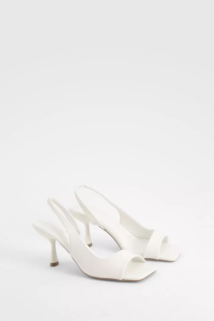Cut Out Slingback Heels | Boohoo.com (UK & IE)
