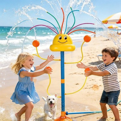 Kids Smiling Water Sprinkler Backyard Lawn Summer Games Water Toys for Kids Aged 3-8 | Target