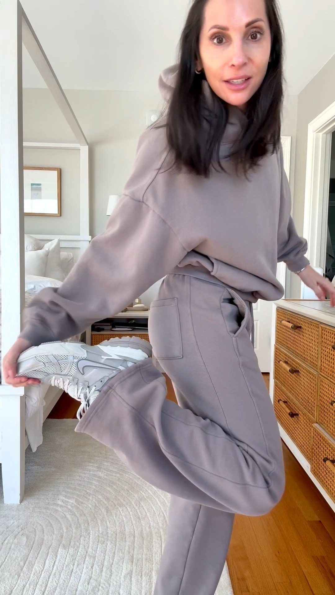 Found the perfect ‘dad sneaker’ 
It’s actually cute and very very comfy! 
True to size fit. Lounge set also linked! 


#LTKgrwm #LTKootd #LTKTravel