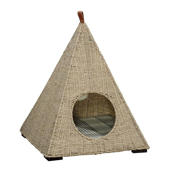 Sauder 421098 Pyramid Cat Nester, Wicker Pyramid | Amazon (US)