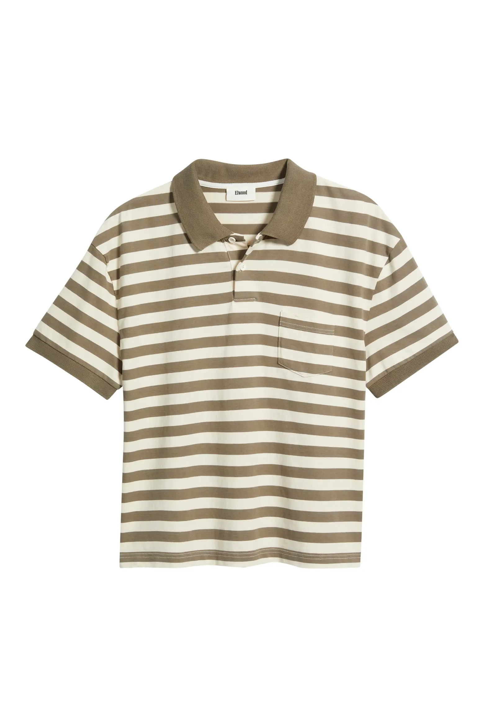 Stripe Distressed Crop Cotton Polo (Men) | Nordstrom | Nordstrom