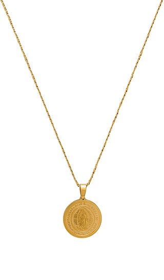 Natalie B Jewelry Lady Guadalupe Necklace in Gold | Revolve Clothing (Global)