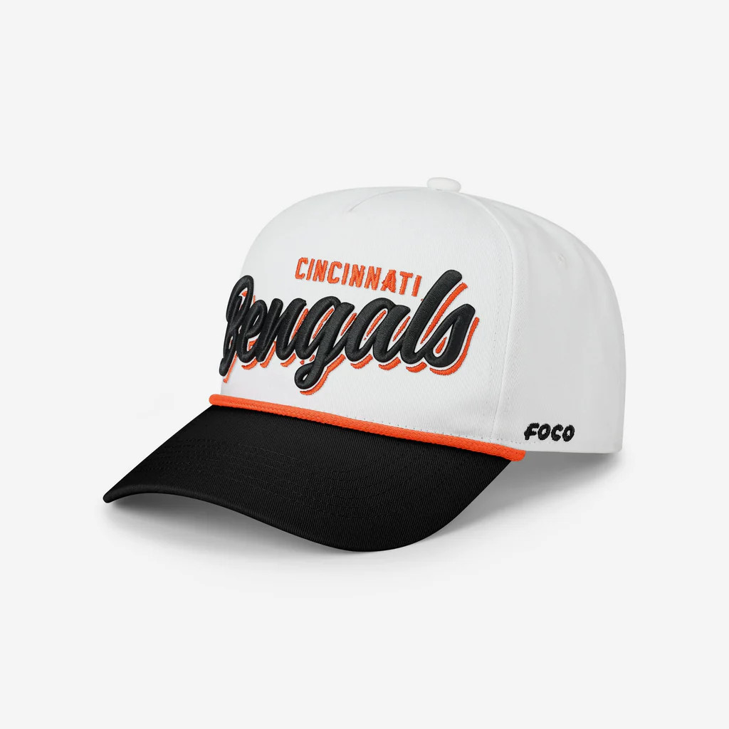 Cincinnati Bengals Monty Script Marquee RF Cap | FOCO inc