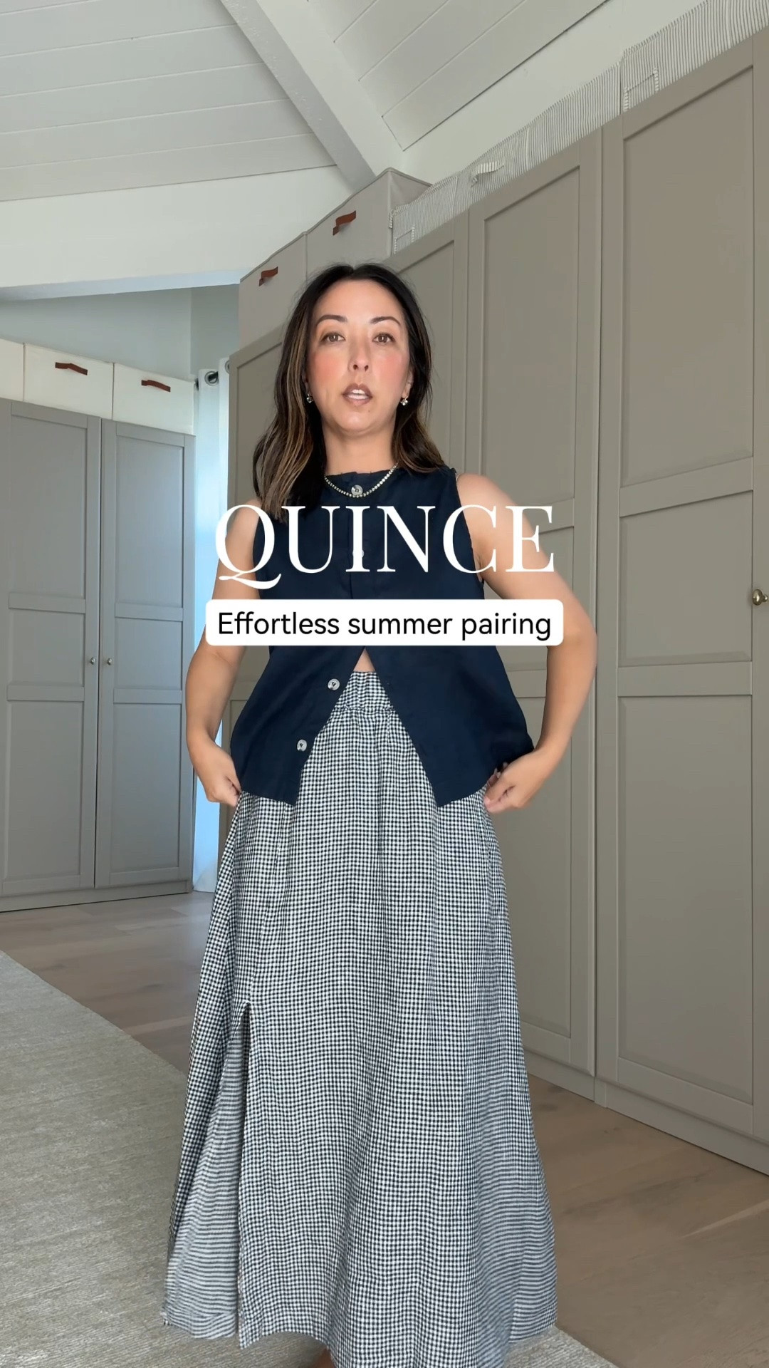 I love that you can wear this tank frontwards or backwards, and the skirt is petite-friendly with pockets and an elastic waist. Wearing a small in the linen tank and an xs in the linen maxi skirt.

#LTKPetite #LTKmomlife