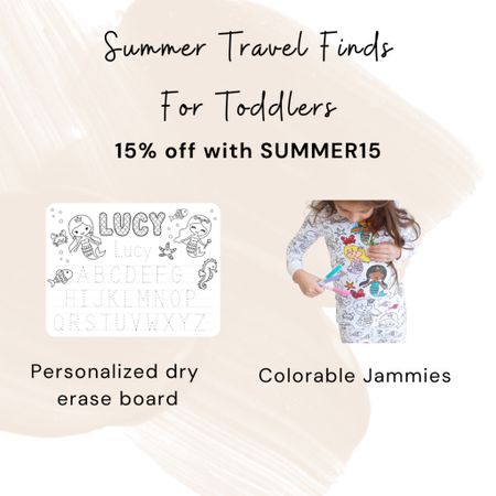 The cutest customized items for kids! These will be perfect to keep my toddler busy on trips. 15% off with code SUMMER15

#LTKsalealert #LTKbaby #LTKkids