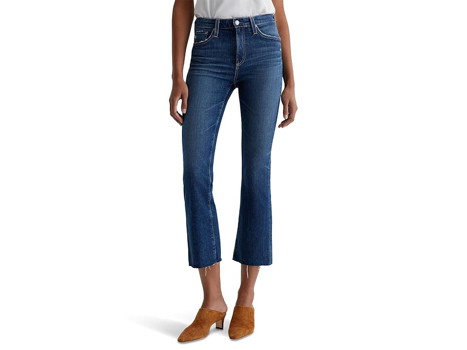 AG Jeans Farrah Mid Rise Crop Boot Jeans in 11 Years Memory Women's Jeans 11 Years Memory : 26 27, Cotton/Denim/Elastane | Zappos