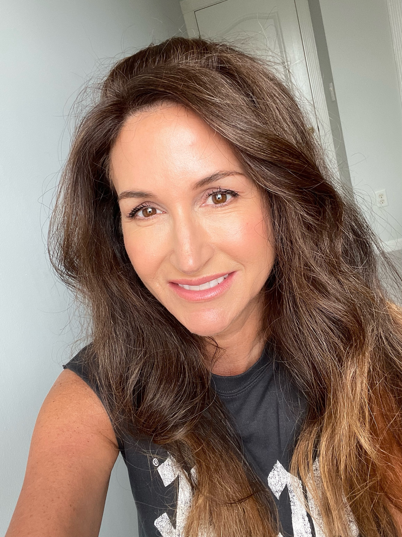 If you're searching for a way to achieve radiant and glowing-looking skin this spring and summer, I have a tip for you. Using a great skincare regimen is the first step, but you can also layer an illuminating product under your regular foundation. I typically use Charlotte Tilbury flawless filter, but my shade has been out of stock for a while. So, I found an old drugstore favorite that did the trick. By using an illuminating product as a base layer, you can help improve the appearance of your skin, making it look healthier and more radiant. 😍 Sitting in front of a window with natural light helps, too. 😁

#makeupover40 #over40makeup #glowingskin #over50makep #makeupover50 #makeuptips #over50style 

#LTKbeauty