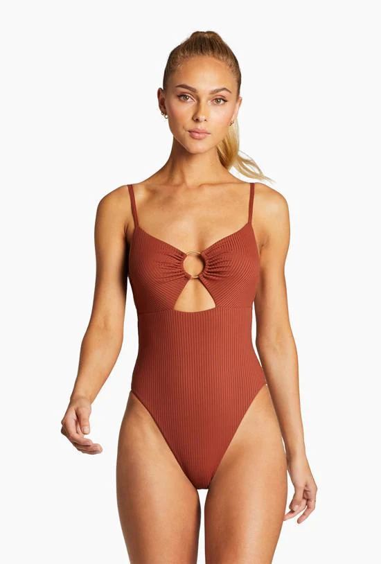 Bedette Bodysuit - Henna EcoRib | Vitamin A Swim