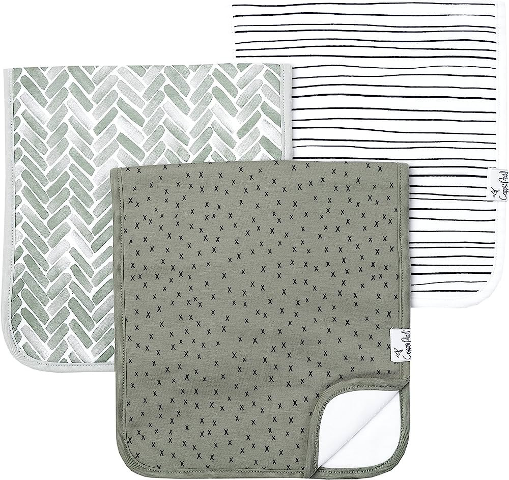 Copper Pearl Baby Burp Cloth Large 21''x10'' Size Premium Absorbent Triple Layer 3 Pack Gift Set ... | Amazon (US)