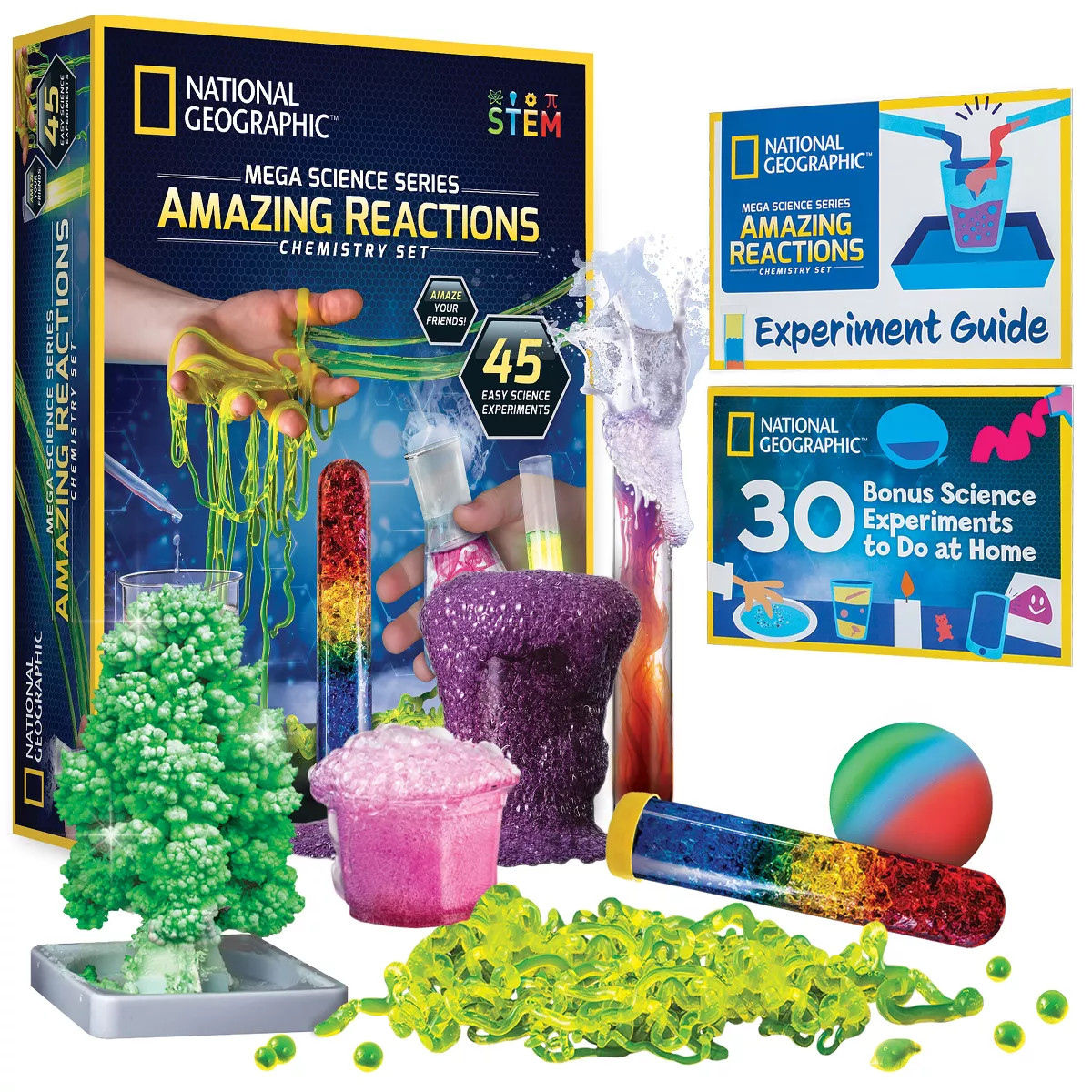 NATIONAL GEOGRAPHIC Amazing Chemistry Set - Mega Chemistry Kit with Over 15 Science Experiments, ... | Target