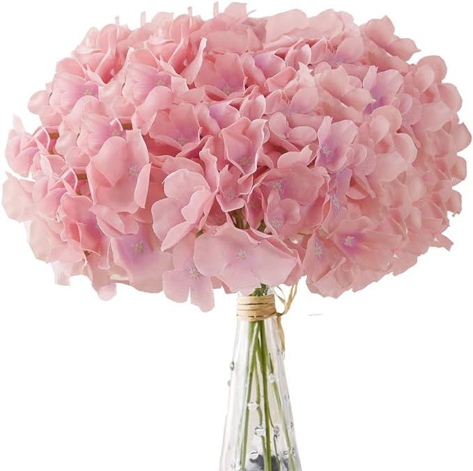 AVIVIHO Hydrangea Silk Flowers Heads Pack of 10 Full Hydrangea Flowers Artificial with Stems for ... | Amazon (US)