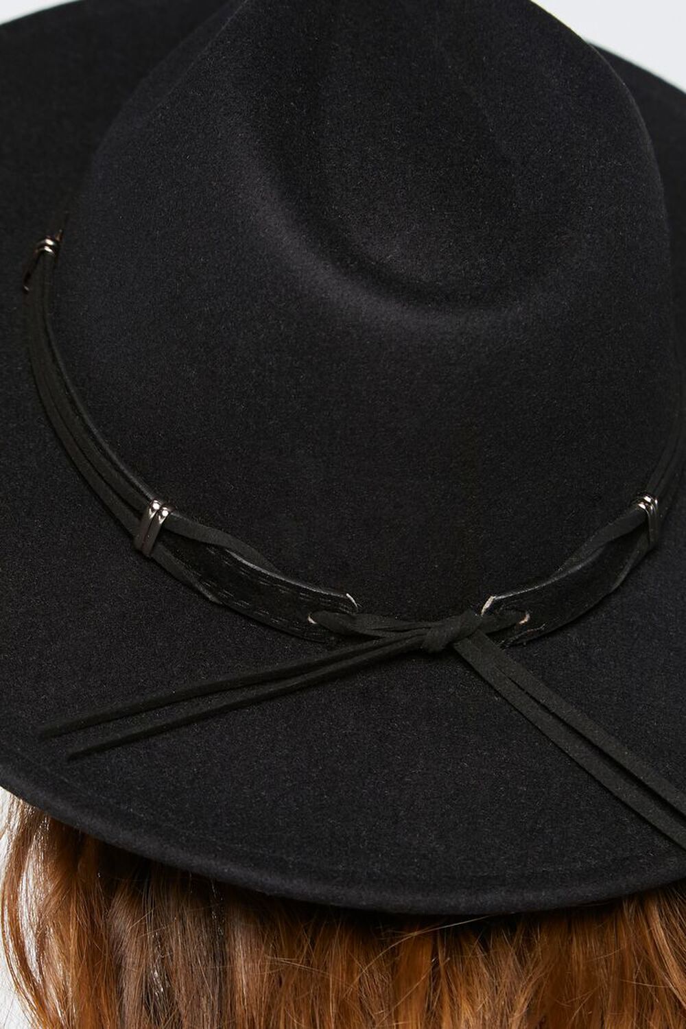 Knotted Faux Leather-Trim Fedora | Forever 21 (US)