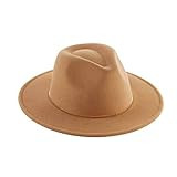 Mud Pie Women's Gold BAR Fedora, Camel, 4" x 14" Dia' | Amazon (US)