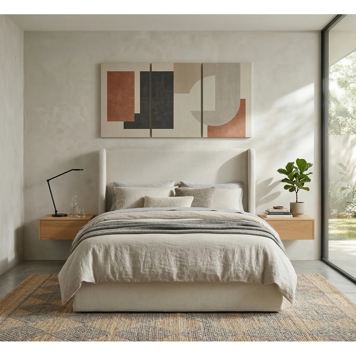 Carmen Upholstered Wingback Bed | Wayfair North America