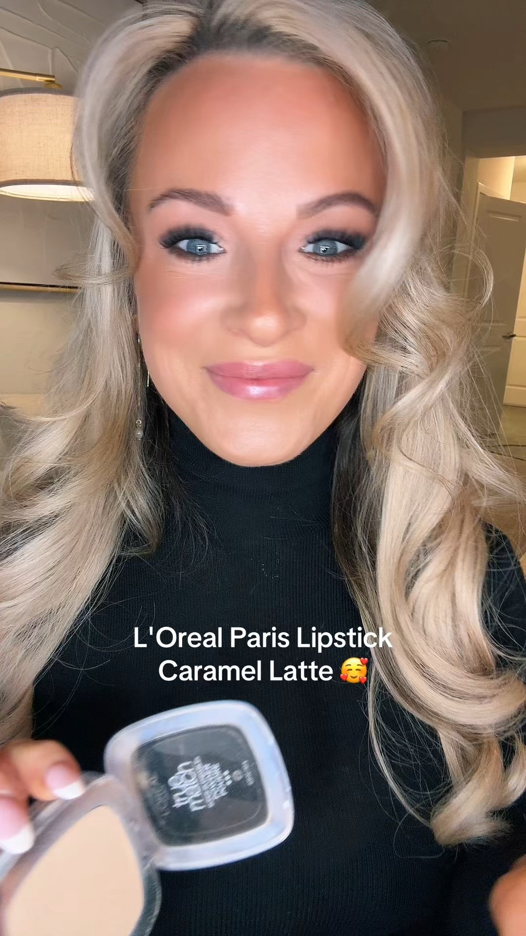 Caramel latte lipstick + nyx subtly touch liner 