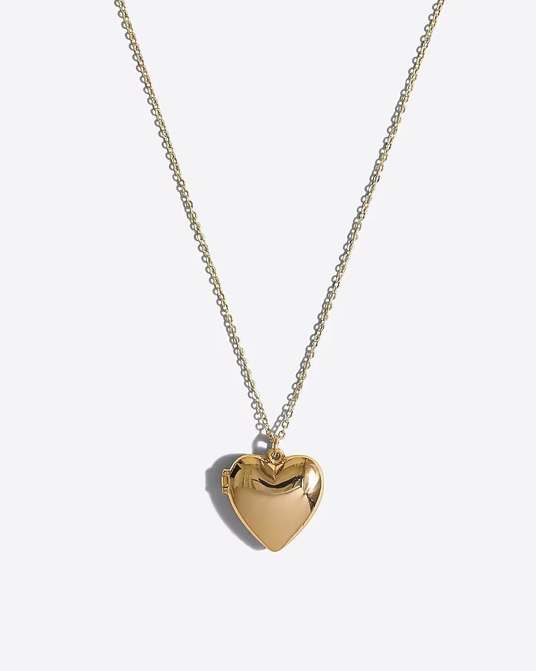 Girls' heart locket necklace | J.Crew Factory