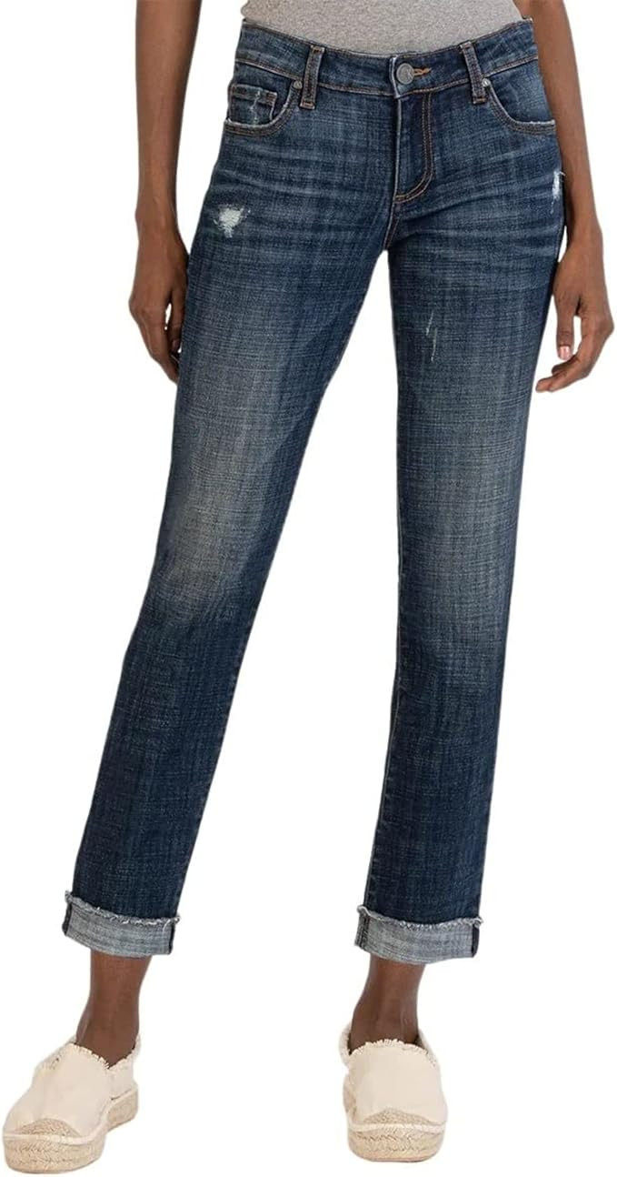 KUT from the Kloth Amy Crop Straight Leg in Prestigious | Amazon (US)