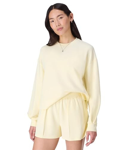 Sweaty Betty Women's Sand Wash CloudWeight Sweatshirt, Buttercream Yellow | Amazon (US)