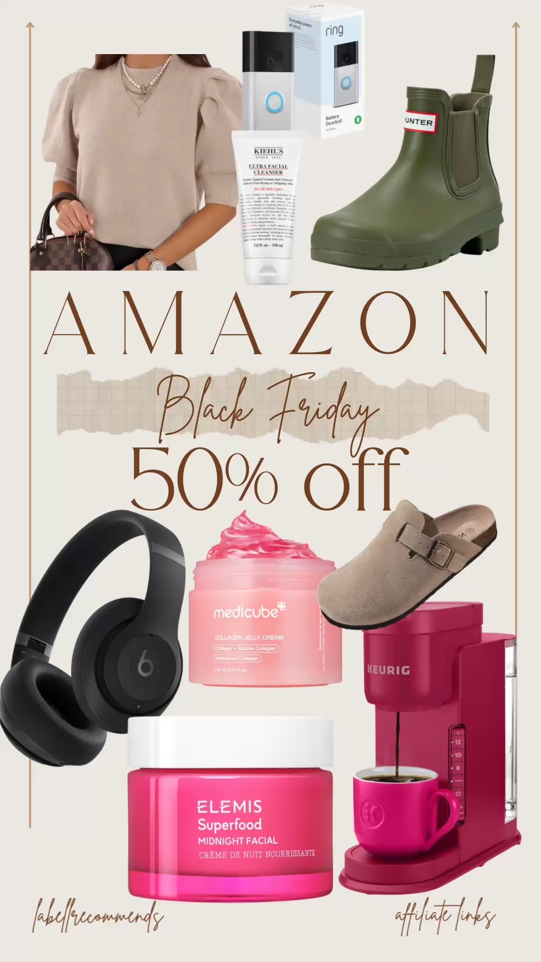 Amazon Black Friday deals. Deals on shoes, clothing, skincare, and electronics all on sale for 50% off or more. 

#blackfriday #amazonblackfriday

#LTKSaleAlert #LTKGiftGuide