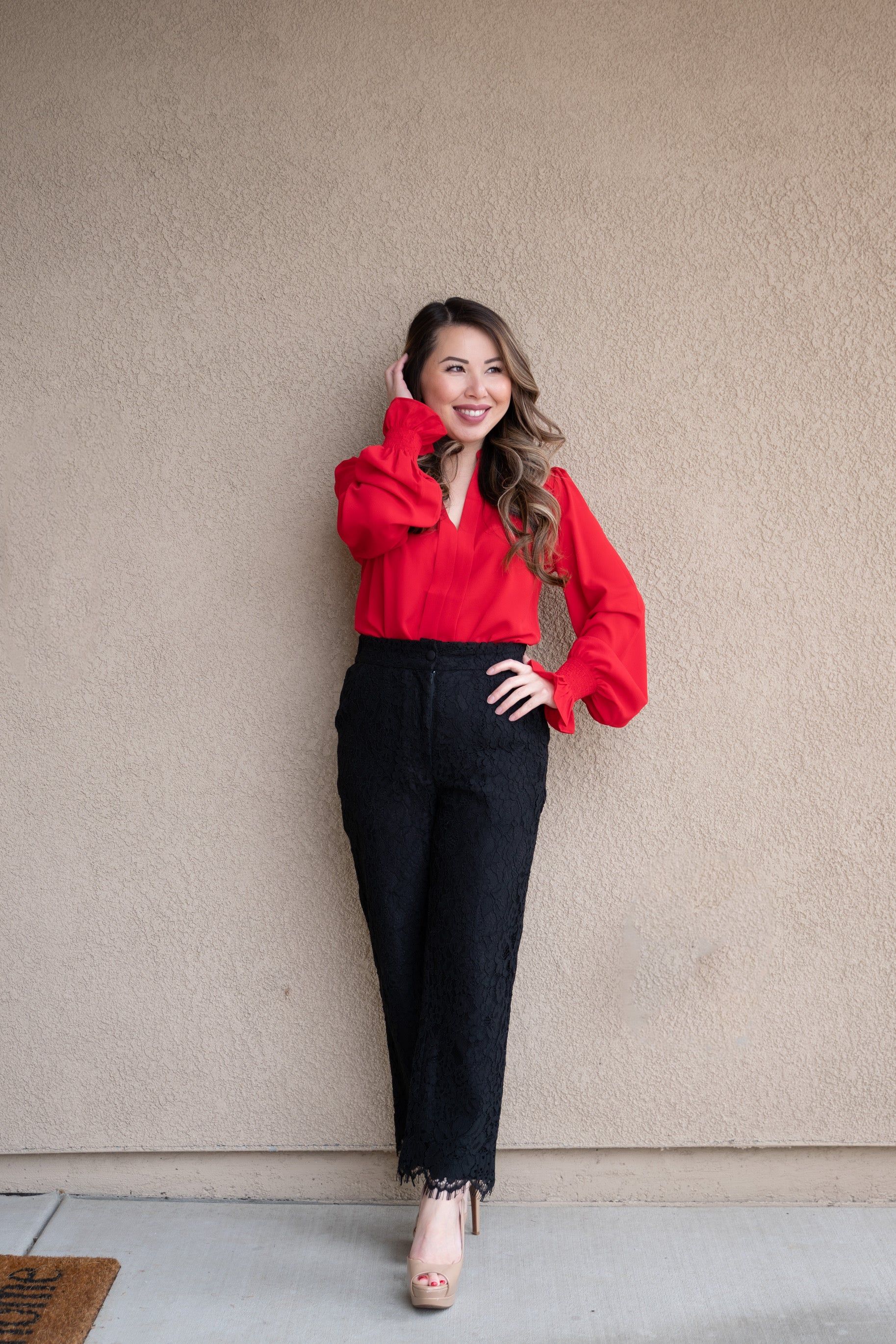 I Love Beeing with You Lace Pants (Black) | Bee Petite Boutique