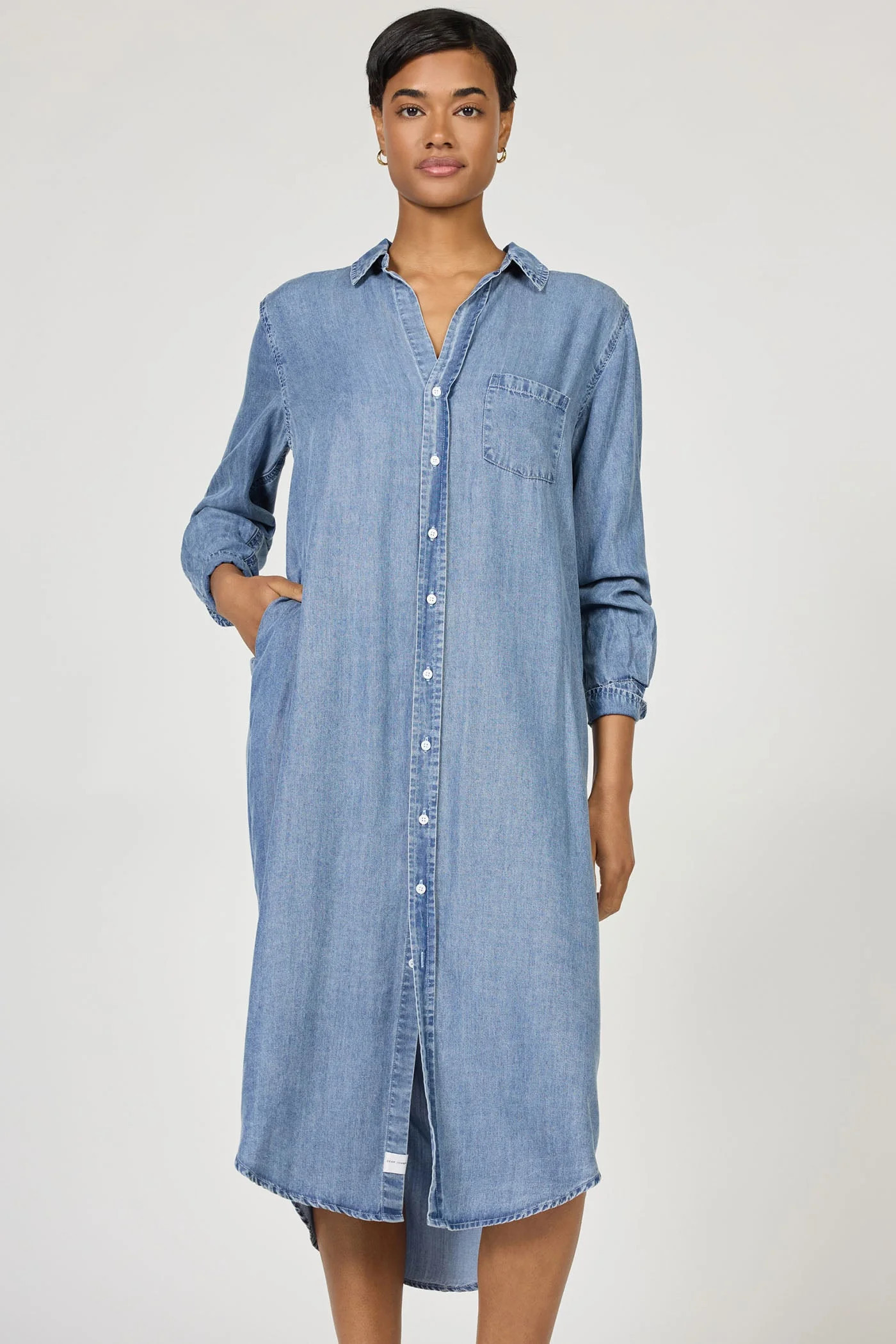 GALINA SHIRT DRESS IMPERIAL BLUE STRIPE | Dear John Denim