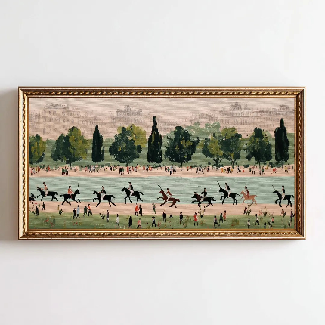 Vintage Polo Match Wall Art | Equestrian Country Club Decor Art Print (digital Download) - Etsy | Etsy (US)