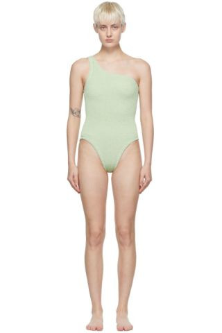 Green Nancy One-Piece Swimsuit | SSENSE