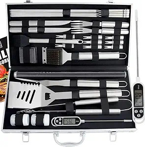 ROMANTICIST 28pc BBQ Accessories Set with Thermometer - The Very Best Grill Gift on Birthday Wedd... | Amazon (US)